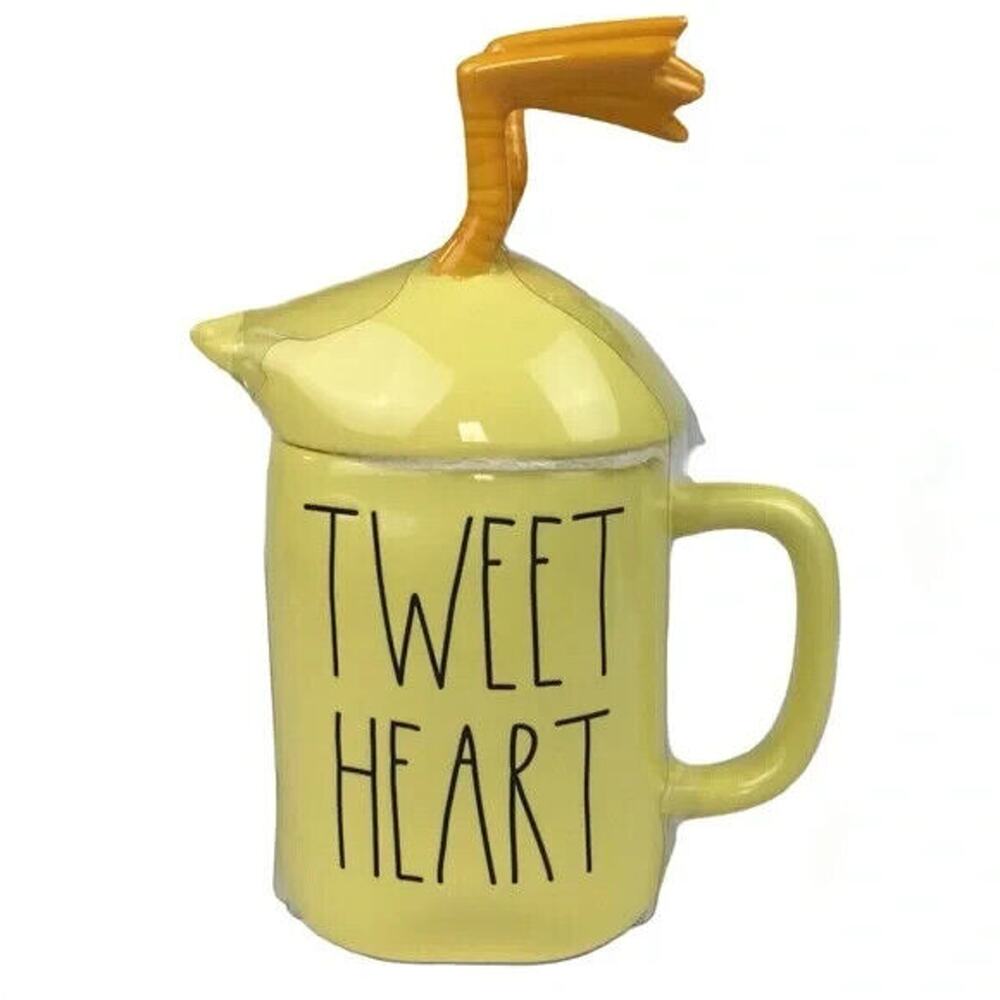 Rae Dunn Tweet Heart Mug Duck Yellow Easter New